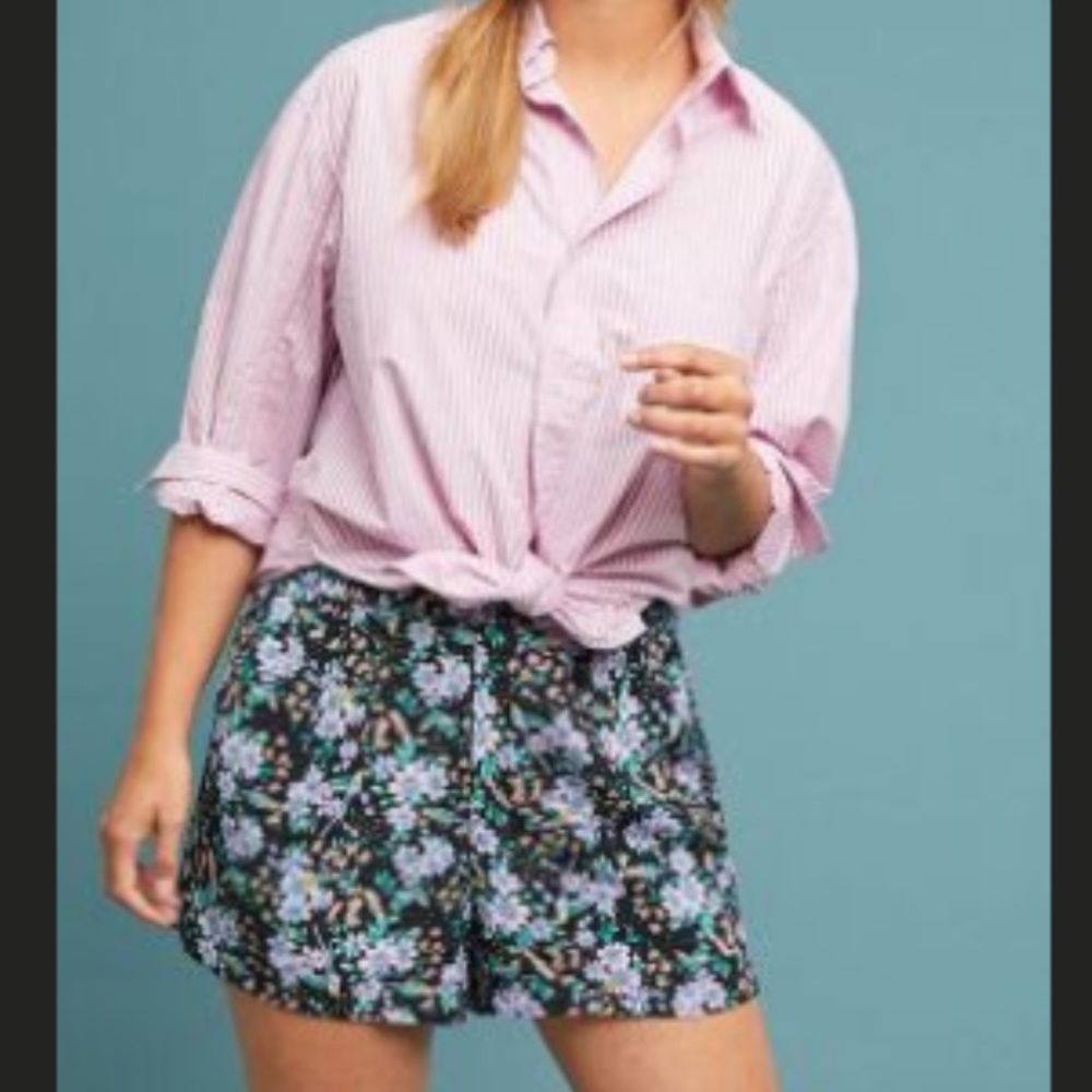 Anthropologie Scarf Printed Shorts (Size XS)